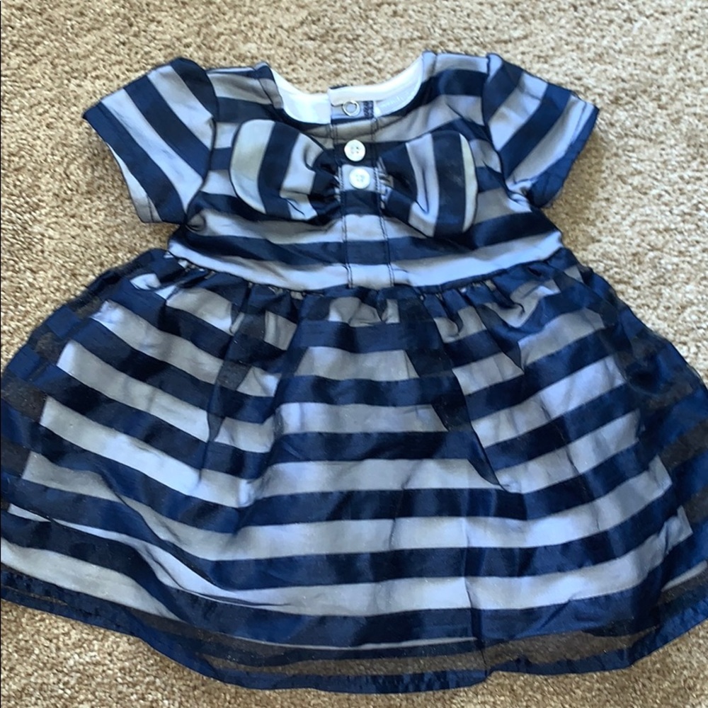 Navy stripe dress 👗